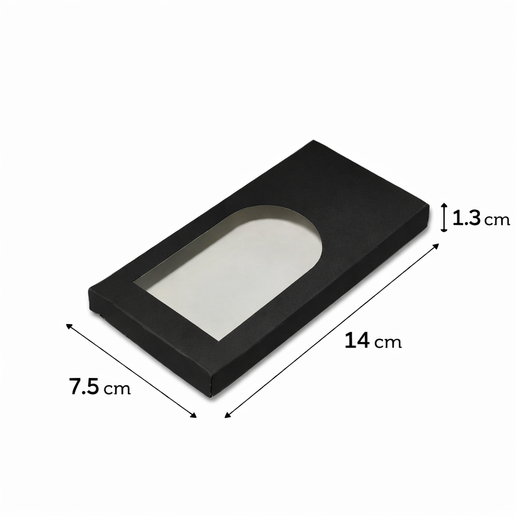 black window chocolate packaging box for premium chocolate brands in India