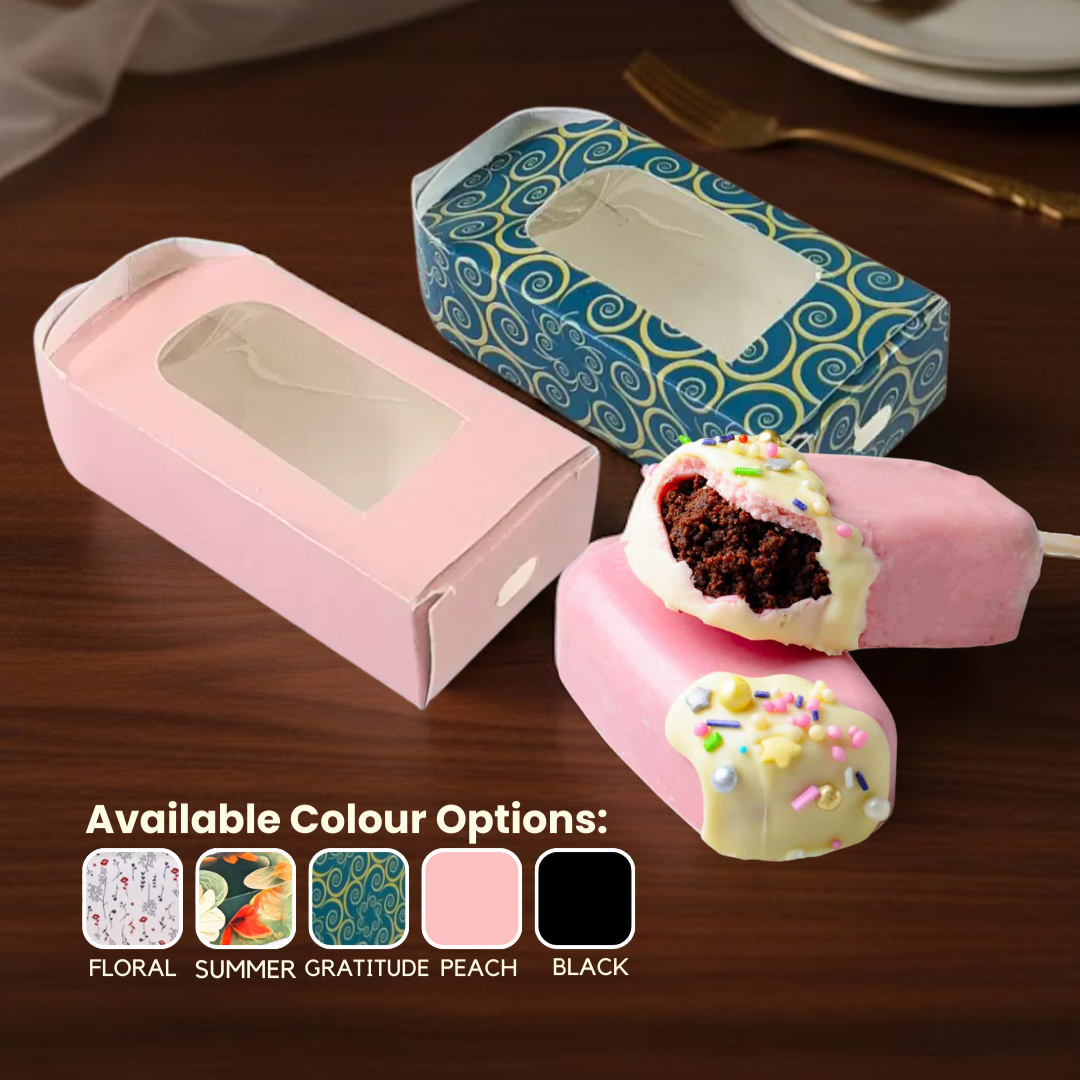 A compact 9 × 5 × 3 cm multipurpose cardboard box for cakesicles, small candles, handmade soaps and gifts