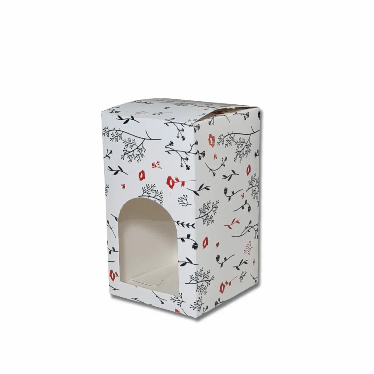 Floral Cookie Box measuring 5 x 3 x 3 inches with decorative printed packaging for cookies and gifts.