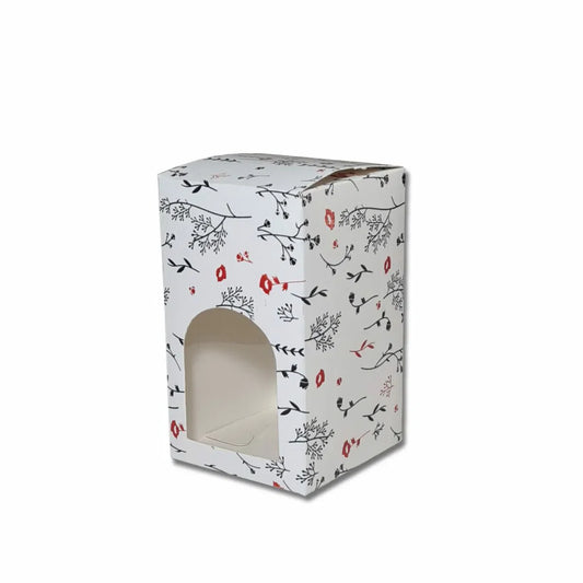 Floral Cookie Box measuring 5 x 3 x 3 inches with decorative printed packaging for cookies and gifts.
