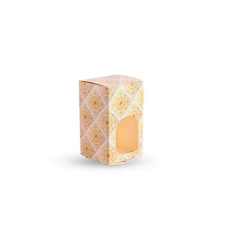 Ghoomar Cookie Box with traditional-inspired printed design, measuring 5 x 3 x 3 inches