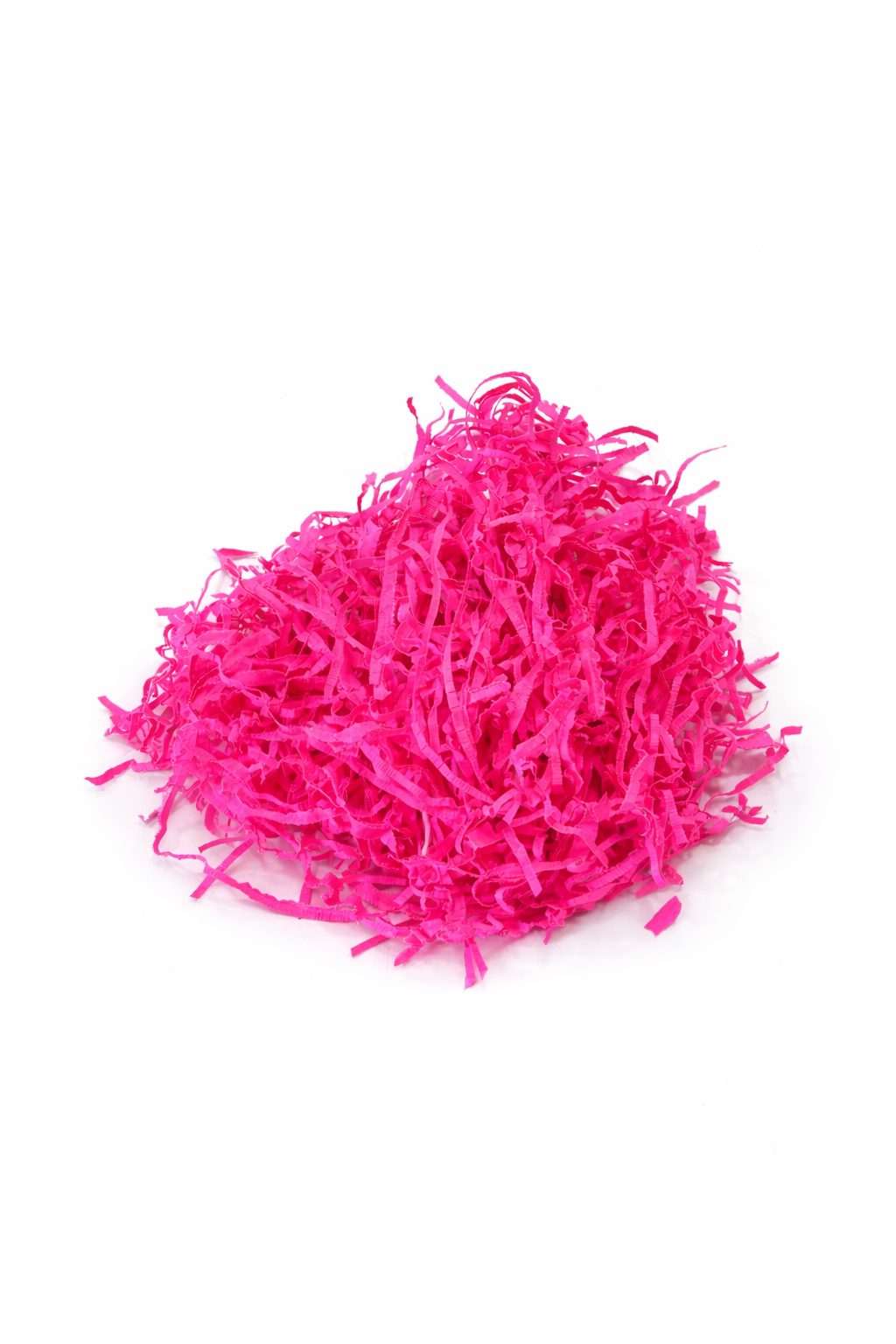 Neon pink shredded paper filler for gift boxes, hampers, chocolate packaging and decorative gift basket filler