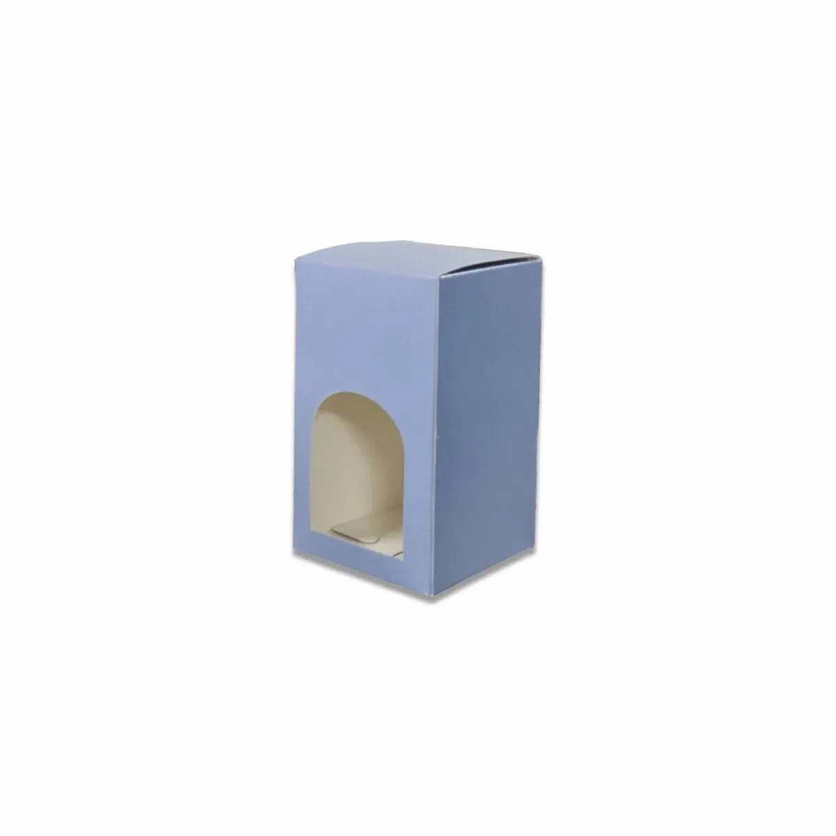 Pastel blue cookie box measuring 5 x 3 x 3 inches for bakery treats and cookie gifting.