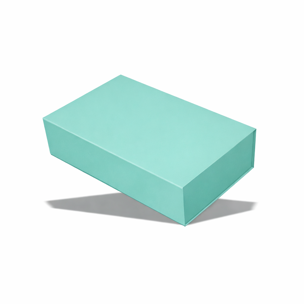 Pastel Green rectangular gift packaging box for premium product and custom gift packaging.