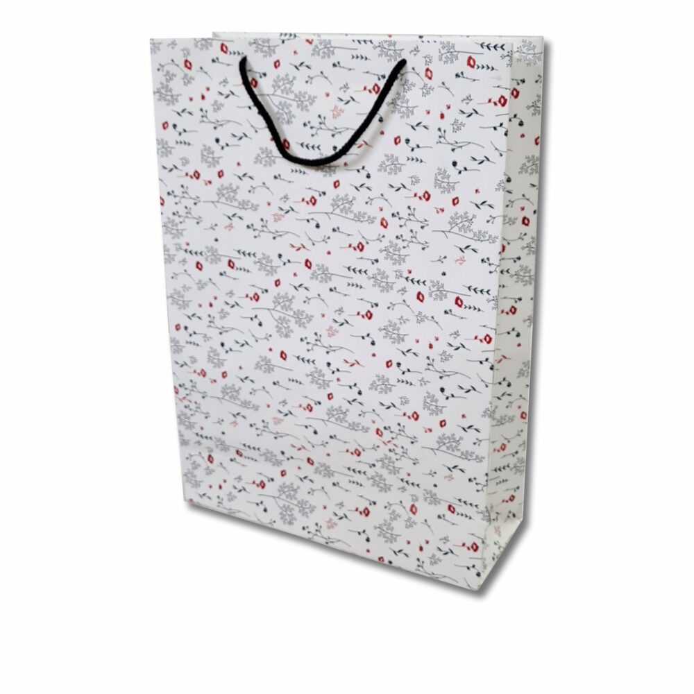 11.8×4.3×14.7 Paper Bag (Floral Pattern)