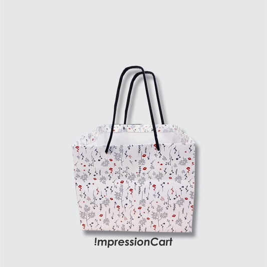 9x9x9 inch Paper Bag ( floral Pattern)