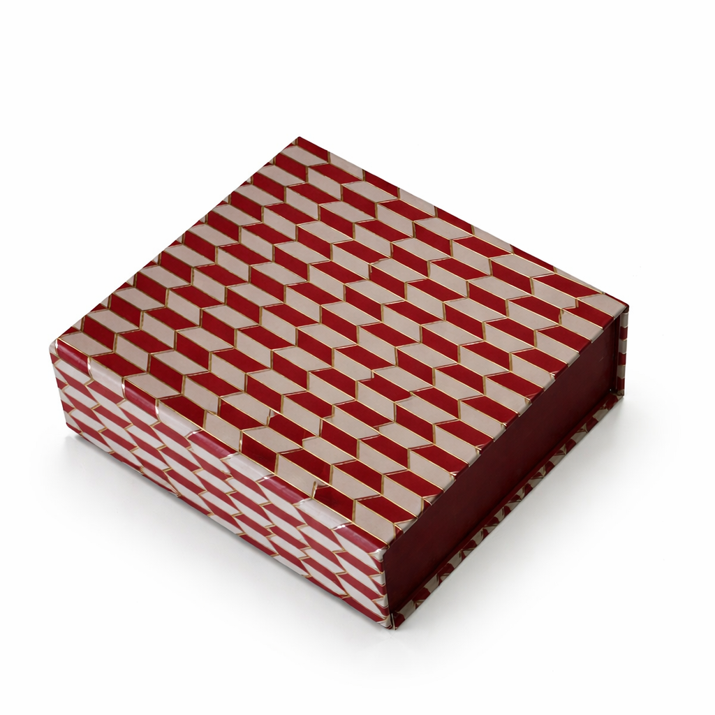 Premium patterned rigid gift box for tea, coffee and corporate gifting packaging