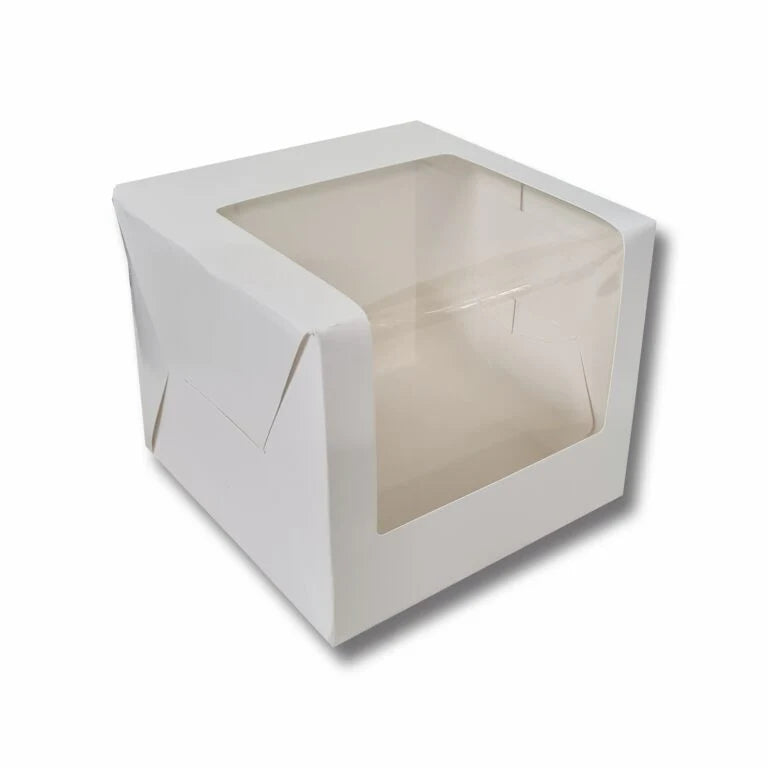 White: Tall Cake Box for half kg-8x8x7